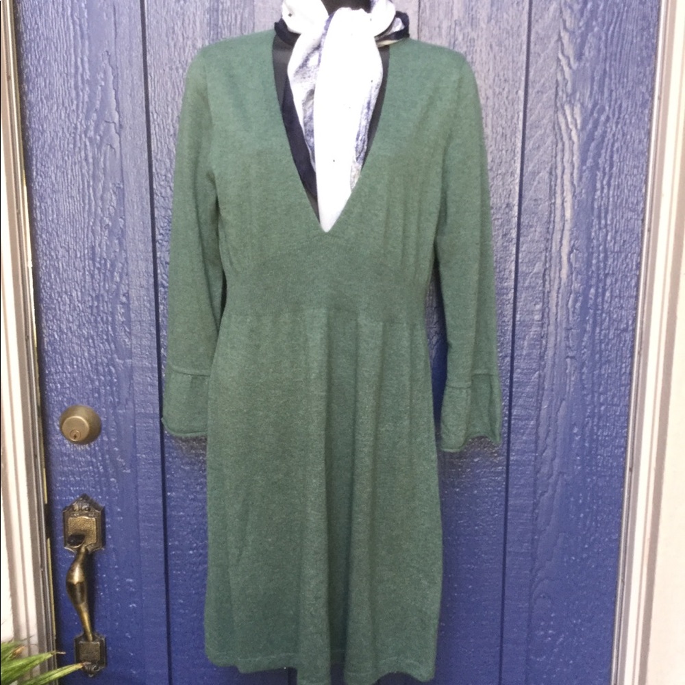 Boden Green Knit Dress 🌿 C5 Size 8